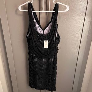 Black cocktail dress